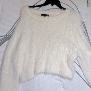 Kendall & Kylie Faux Fur Sweater